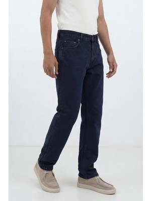 Antioch Mavi Siyah Tapered Fit Erkek Jean