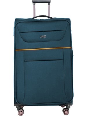 Fossil Unisex Kumaş Büyük Boy Ultra Hafif Şifreli Körüklü Kendi Etrafında Dönebilen Valiz 012-01