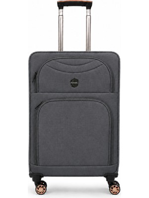 Fossil Unisex Kumaş Orta Boy Ultra Hafif Şifreli Körüklü Kendi Etrafında Dönebilen Valiz 010-02