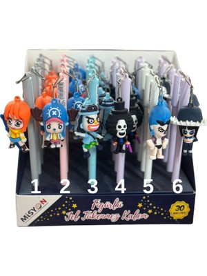 Misyon Figürlü Jel Tükenmez Kalem One Piece Anime Karakterler