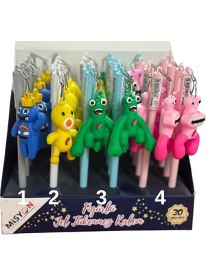 Misyon Figürlü Jel Tükenmez Kalem Rainbow Friends Karakterler