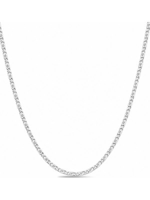 Oya Silver İnce Espanzer Gümüş Zincir Kolye 60CM [ZK506]