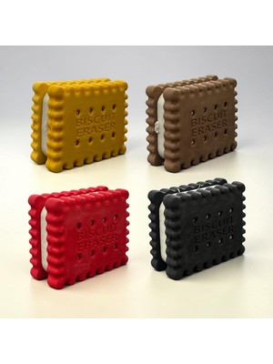 Silka Coloria 3D Bisküvi Silgi 4 Adet