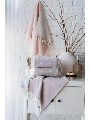 Pupilla Jakarlı Dray El-Yüzhavlu 50*90CM Poni 4'lü Paket