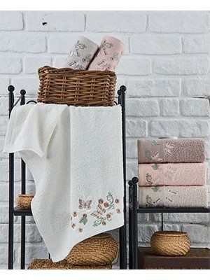 Şıkel 6'lı Paket Cotton Havlu 50*90CM Elit Nakışlı Bahar