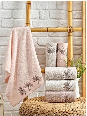 Şıkel 6'lı Paket Cotton Havlu 50*90CM Elit Nakışlı Yelpaze