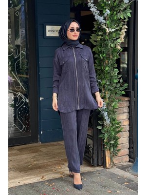 Kayra Pantolonlu Takım KY-B26-76012 Koyu Lacivert