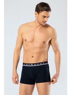 Cacharel Erkek Likrali Kısa Paçalı Boxer, %95 Pamuk %5 Likralı Erkek Boxer