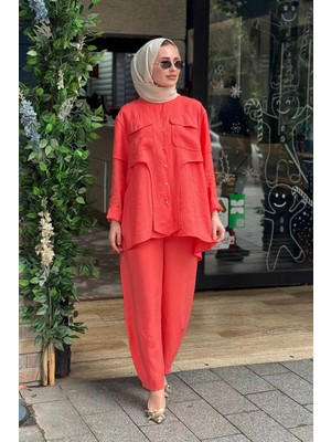 Naki & Mascara Pantolonlu Takım 26MY1112T Mercan