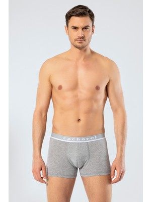 Cacharel Erkek Likrali Kısa Paçalı Boxer, %95 Pamuk %5 Likralı Erkek Boxer
