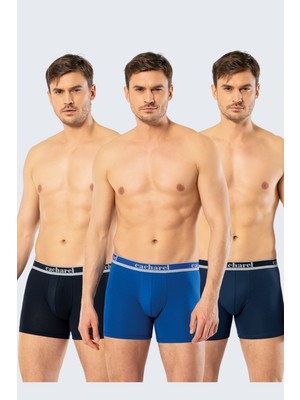 Cacharel Erkek Uzun Paçali 3'lü Boxer, %95 Pamuk, %5 Elastan