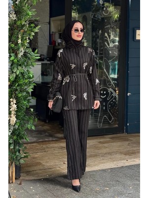 Moor Pantolonlu Takım 26S4046 Siyah