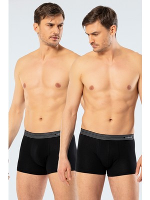 Cacharel 2'li Beyaz Erkek Boxer, %95 Pamuk %5 Likralı Erkek Boxer