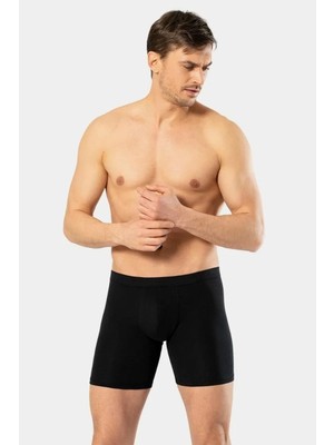 Cacharel Bel Bantli Erkek Likrali Uzun Boxer , %95 Pamuk, %5 Elastan