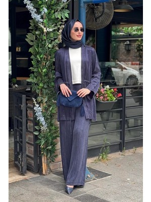 Kayra Pantolonlu Takım KY-B26-76010 Koyu Lacivert