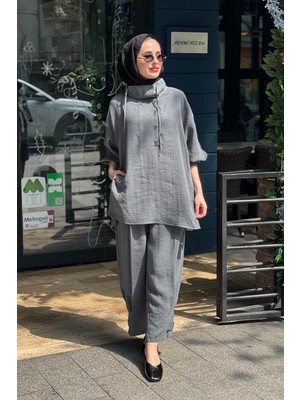Qooq Mist Pantolonlu Takım 26SS200T Petrol