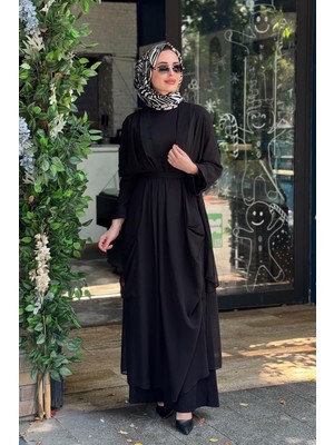 Al-Marwah Almarwah Pantolonlu Takım 203010 Siyah