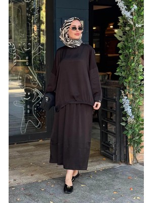 Invee Leydi Etekli Takım 7169 Siyah