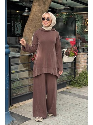 Naki & Mascara Pantolonlu Takım 26MY2155T Kahve