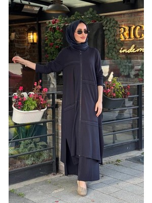 Heddy & Nurcan Çetin Nurcan Çetin Pantolonlu Takım 26435 Lacivert