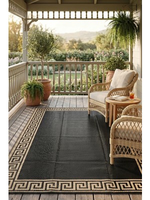 Dekozer Esterilla Xl Büyük Boy Katlanabilir Hasır Kilim Mat | Çift Taraflı-Plaj-Piknik-Kamp-Bahçe-Balkon-Teras-Karavan