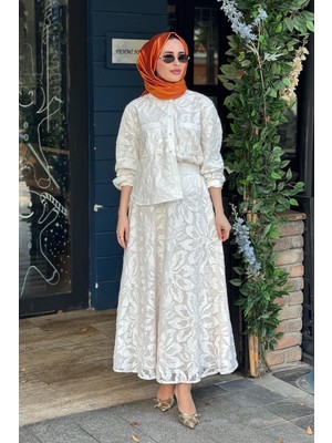 Clande Etekli Takım 2601-3042T Ekru
