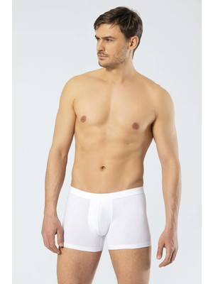 Cacharel Erkek Likralı Düz Renk Boxer, %95 Pamuk, %5 Elastan