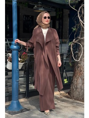Green Jade Pantolonlu Takım 5014 Kahve