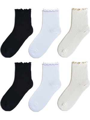QUALITY WALKING Monochrome Series Soket Çorap 6'lı Set