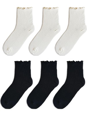 QUALITY WALKING Monochrome Series Soket Çorap 6'lı Set