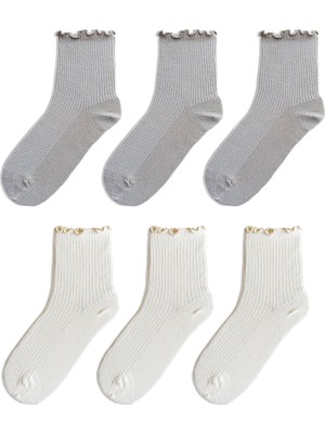 QUALITY WALKING Monochrome Series Soket Çorap 6'lı Set