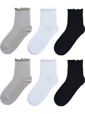 QUALITY WALKING Monochrome Series Soket Çorap 6'lı Set