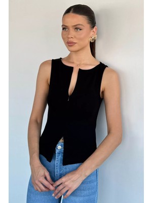 Gülseli Kadın Çift Yön Fermuarlı Bluz P-00021941