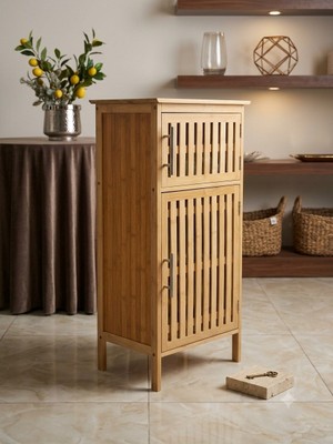 Panalı PNL-B10300 Pc Bambu 2 Kapaklı Dolap