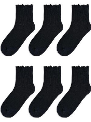 QUALITY WALKING Monochrome Series Soket Çorap 6'lı Set