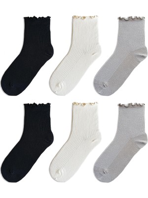 QUALITY WALKING Monochrome Series Soket Çorap 6'lı Set