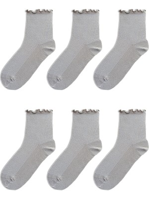 QUALITY WALKING Monochrome Series Soket Çorap 6'lı Set