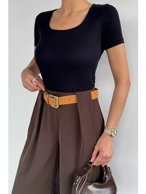 Gülseli Kadın Kare Yaka Bluz P-00021834