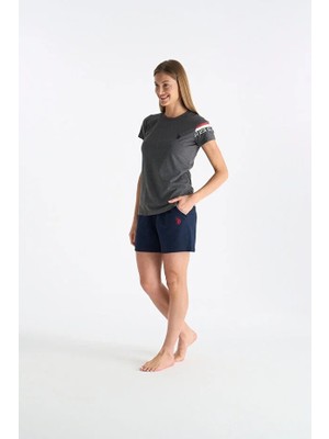 U.S. Polo Assn. Kadın T-Shirt Şort Takım, Cepli