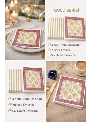 CKM Silikon Suna K Signature Collection – Premium Desenli 2'li Sunum Peçete