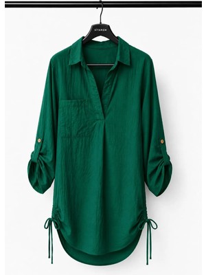 Sitarem Textile Kaş Kumaş Yandan Bağlamalı Tunik,tunik,yazlık Tunik