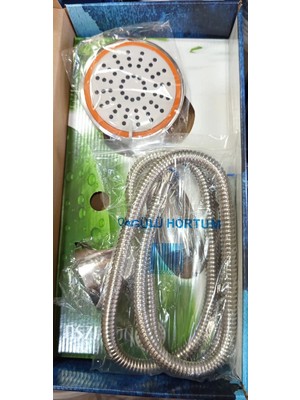 Filo Beyazsu Duş Seti Takımı ( Başlık + Çift Örgülü Hortum + Mafsal ) 001