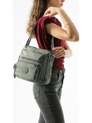 Baginn Kadın Postacı Çanta 28*32 cm 571 Collection Klinkır Hafif Yağmur Geçirmez Klinkır Kumaş Çok Cepli
