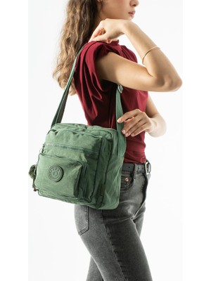 Baginn Kadın Postacı Çanta 28*32 cm 571 Collection Klinkır Hafif Yağmur Geçirmez Klinkır Kumaş Çok Cepli