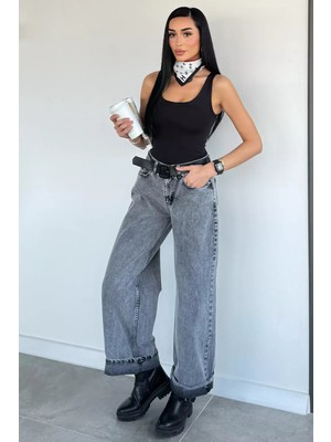 Gülseli Kadın Yeni Sezon Yıkamalı Jean Kot Pantolon P-00021521