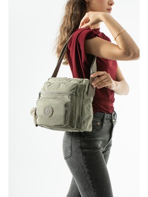 Baginn Kadın Postacı Çanta 28*32 cm 571 Collection Klinkır Hafif Yağmur Geçirmez Klinkır Kumaş Çok Cepli