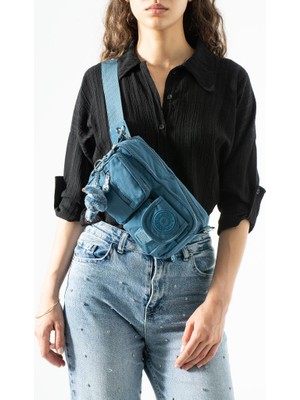 Baginn Unisex Bel Çantası Free Bag Klinkır Kumaş Postacı Omuz Çantası Fonksiyonel Kullanım Çapraz Askılı