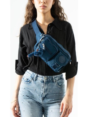 Baginn Unisex Bel Çantası Free Bag Klinkır Kumaş Postacı Omuz Çantası Fonksiyonel Kullanım Çapraz Askılı