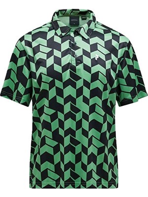 Peak Performance M Graphıc Ss Polo Erkek Günlük Tişört G80377030T Yeşil