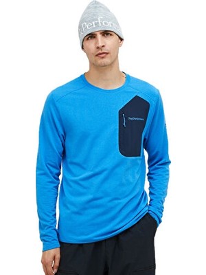 Peak Performance M Freelıght Polartec Grıd Erkek Günlük Sweatshirt G80161030T Mavi